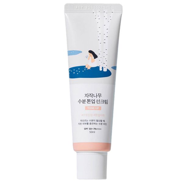 Round Lab Birch Juice Moisturizing Tone-Up Sunscreen SPF50+ PA++++ Тонуючий сонцезахисний крем