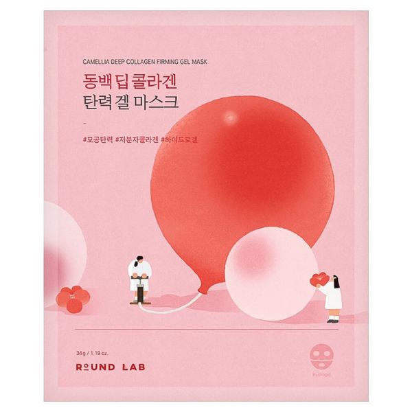 Round Lab Camellia Deep Collagen Firming Gel Mask Укрепляющая гидрогелевая маска с камелией