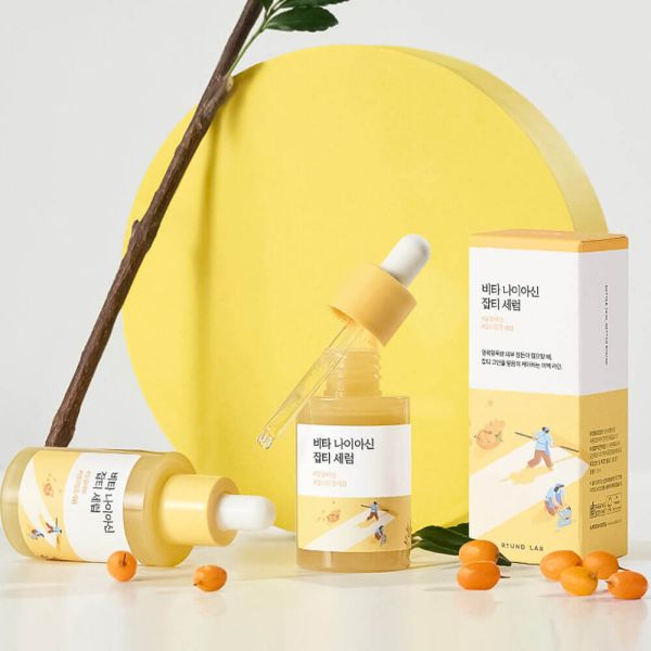 ROUND LAB Vita Niacinamide Dark Spot Serum Осветляющая капсульная сыворотка с ниацинамидом