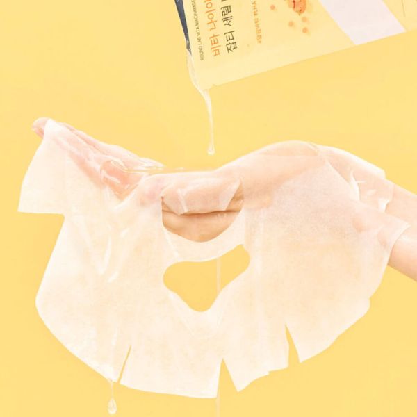 ROUND LAB Vita Niacinamide Dark Spot Serum Mask Осветительная тканевая маска с витамином C
