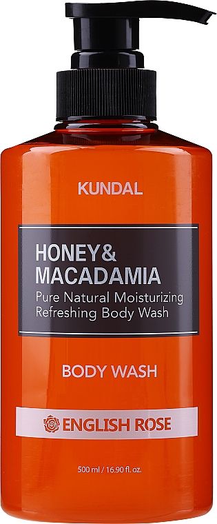 Kundal Honey & Macadamia Body Wash English Rose Гель для душy Англійська Троянда