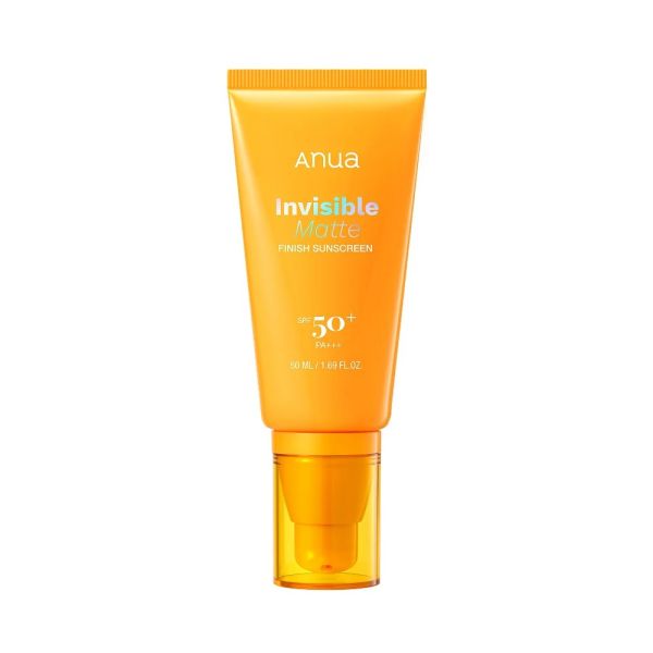 ANUA Invisible Matte Finish Sunscreen SPF50+ PA+++ Сонцезахисний крем з матовим фінішом