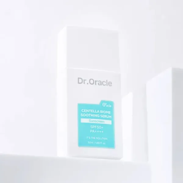 Dr.Oracle Centella Biome Soothing Sun serum SPF 45+PA+++ Заспокійлива сонцезахисна сироватка