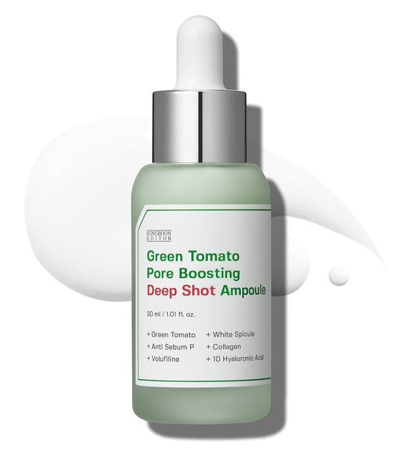 Sungboon Editor Green Tomato Pore Boosting Deep Shot Ampoule Ампула для інтенсивного звуження пор з екстрактом зеленого томату