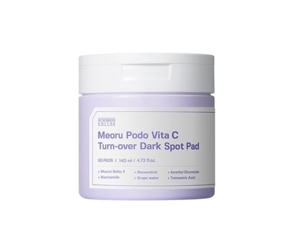 Sungboon Editor Meoru Podo Vita C Dark Spot Pad Освітлювальні тонер-педи з виноградом та вітаміном С