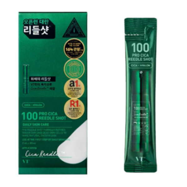VT Cosmetics Pro Cica Reedle Shot 100 sample Бустер-сироватка з мікроголками для чутливої ​​шкіри