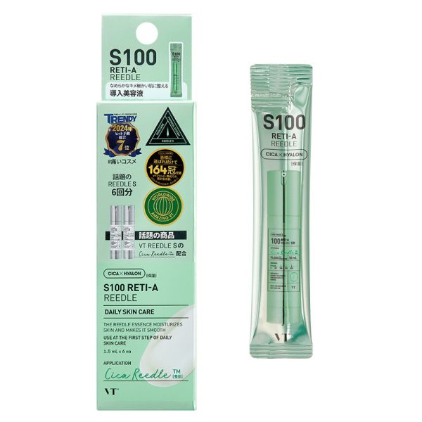 VT Cosmetics Reti-A Reedle Shot 100 sample Бустер-сироватка з мікроголками та ретинолом