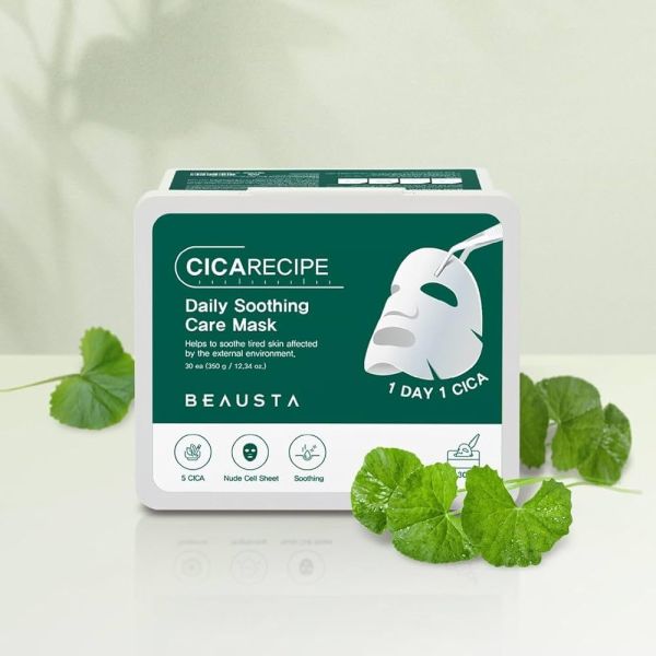 BEAUSTA Cicarecipe Daily Soothing Care Mask Щоденна заспокійлива маска для обличчя