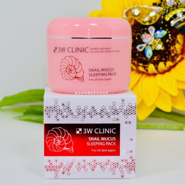 3W Clinic Snail Mucus Sleeping Pack