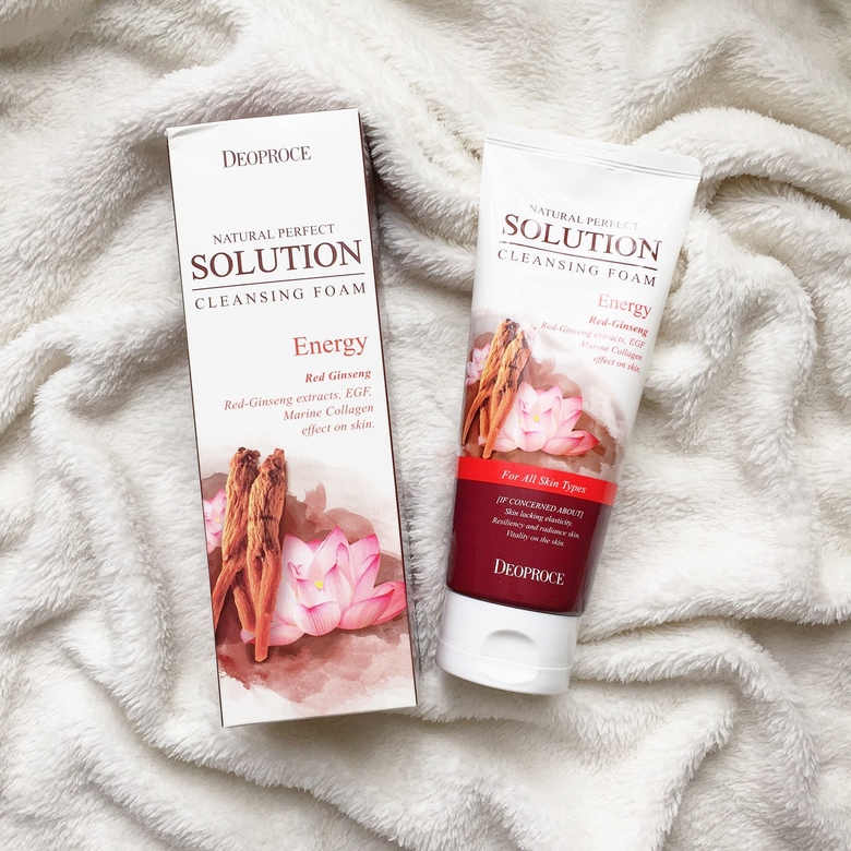Deoproce Natural Perfect Solution Cleansing Foam Red Ginseng